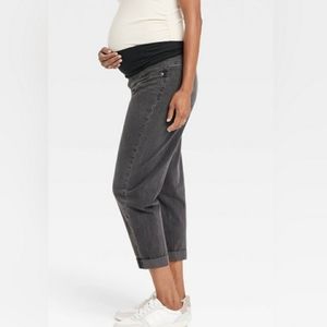 NEW WOMEN'S ISABEL MATERNITY BY INGRID AND ISABEL DENIM BOYFRIEND JEANS